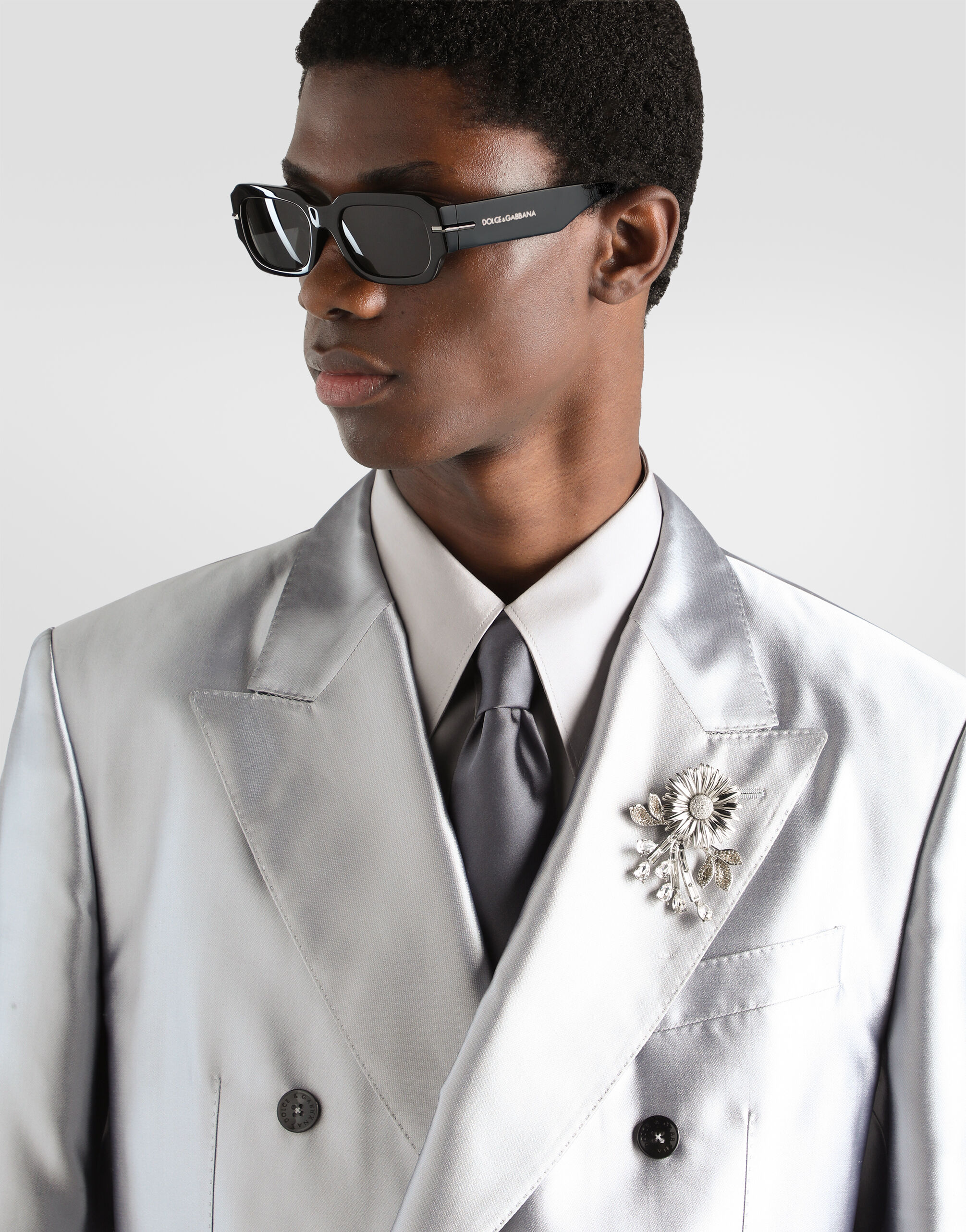Greyのメンズ Sicilia light double-breasted silk shantung jacket