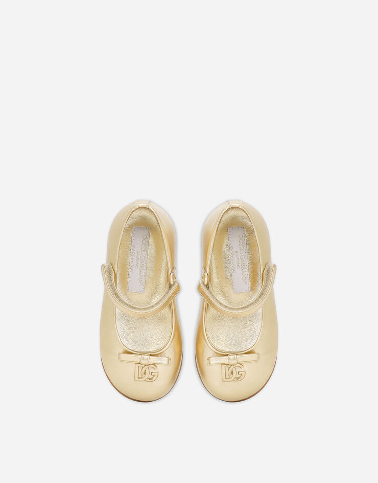 Dolce&Gabbana Foiled nappa leather ballet flats Gold D20081AJ133