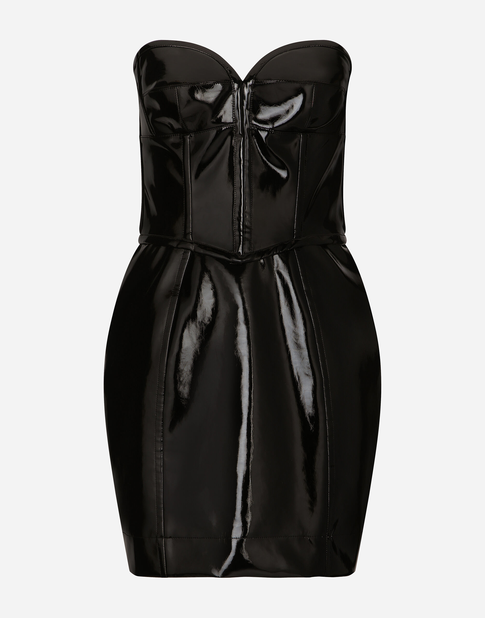 Leather store bustier dress