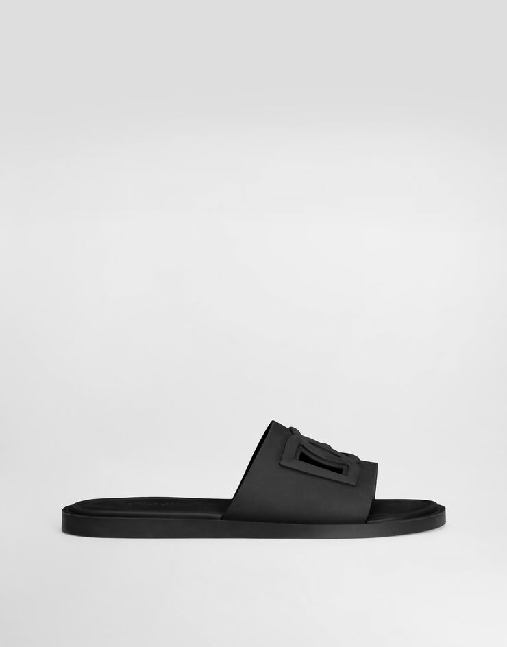 Dolce & Gabbana Rubber beachwear sliders Black CS2215AN994