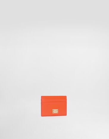 Dolce & Gabbana Calfskin card holder Orange BI0330A9S25
