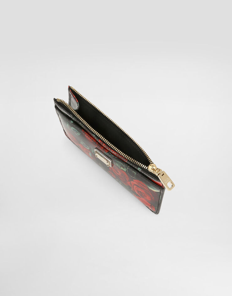 Dolce & Gabbana 亮泽小牛皮卡夹 版画 BI1261A6O23