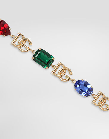 Dolce&Gabbana 彩色水钻与 DG 徽标手链 多色 WBP6S2W1111