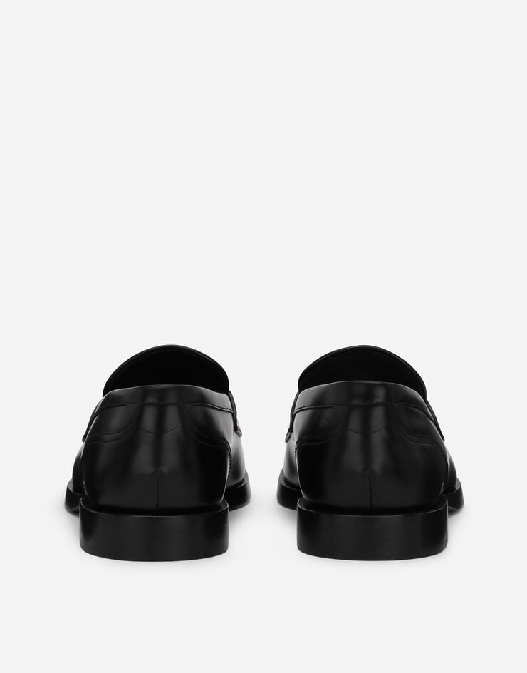 Dolce&Gabbana Brushed calfskin loafers Black A30203AB640