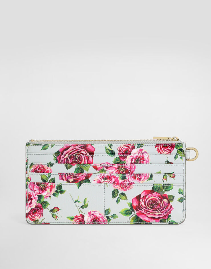 Dolce & Gabbana 亮泽小牛皮卡夹 版画 BI3335A6O23