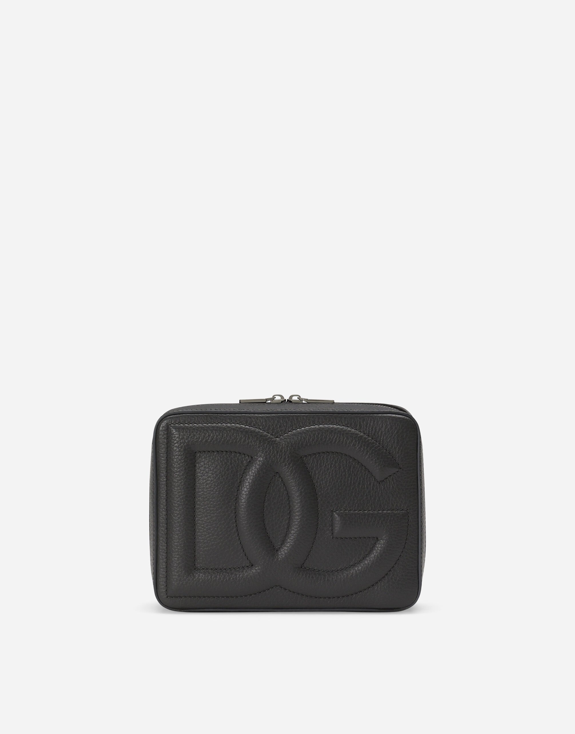 Dolce & Gabbana Bolso cámara DG Logo mediano Marrón BM3004A1275