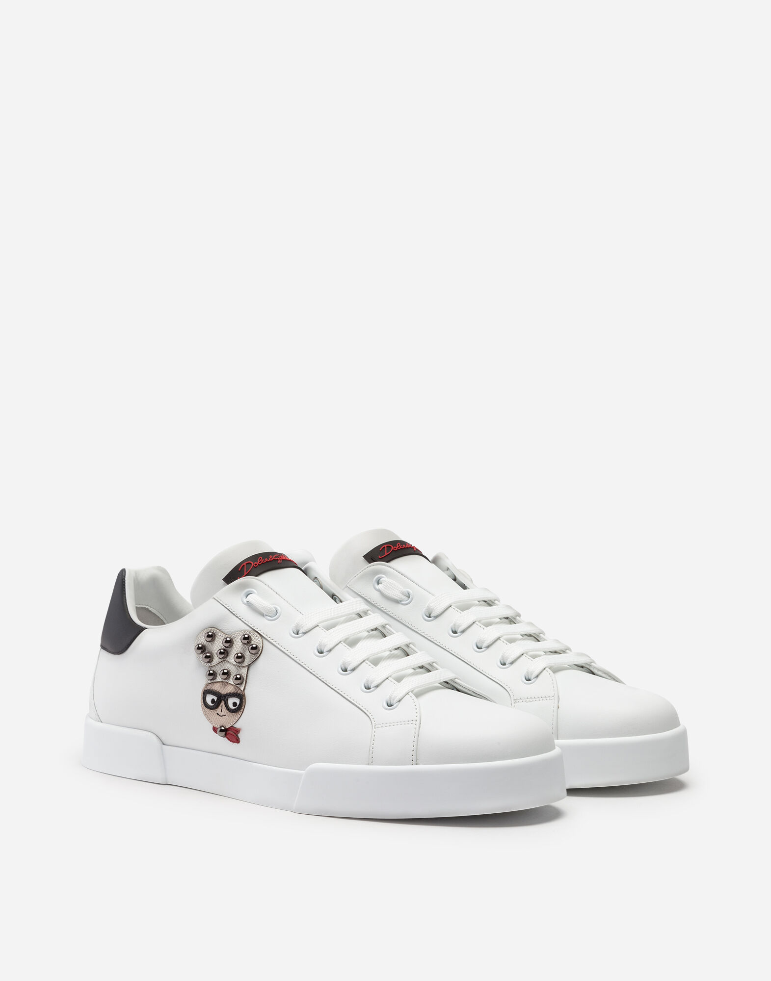 PORTOFINO スニーカー ナッパカーフスキン デザイナーズパッチ