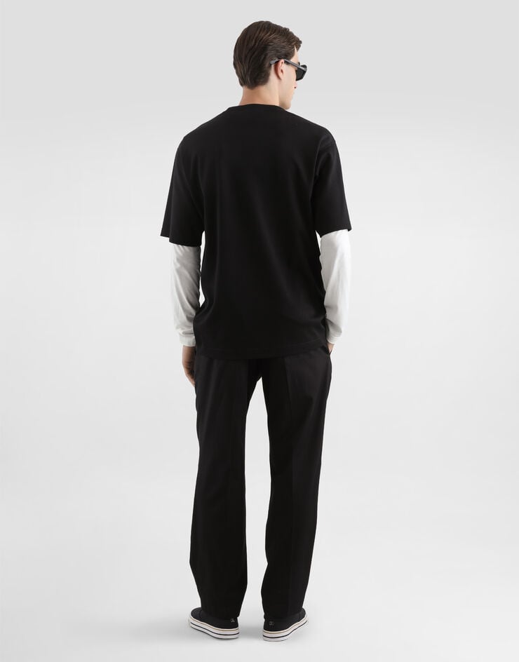Dolce & Gabbana Camiseta de algodón Dolce & Gabbana Camiseta de algodón Black G8PN9ZHU7H8