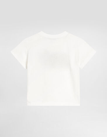 Dolce & Gabbana Jersey t-shirt with leopard print Multicolor L1JTEYII7IQ