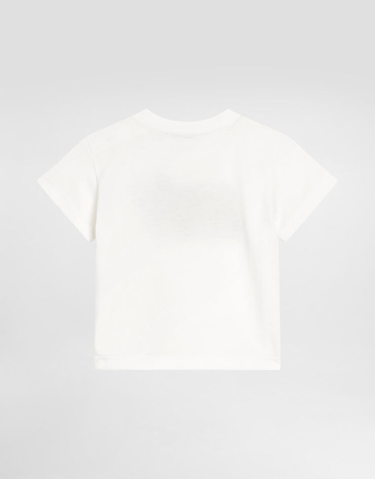 Dolce & Gabbana Jersey t-shirt with leopard print Multicolor L1JTEYII7IQ