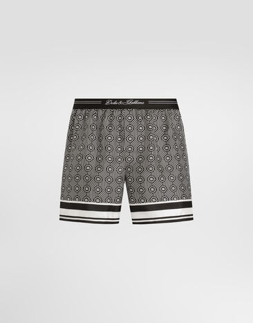 Dolce & Gabbana 프린트 실크 트윌 복서 쇼츠 Multicolor M4F08THI1ZU