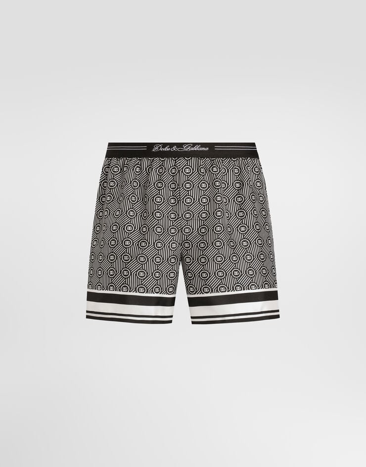Dolce & Gabbana Boxer en sergé de soie imprimé Dolce & Gabbana Boxer en sergé de soie imprimé Multicolor M4F08THI1ZU