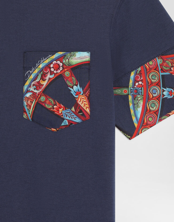 Dolce & Gabbana Carretto-print jersey t-shirt Multicolor L4JTITG7P9G