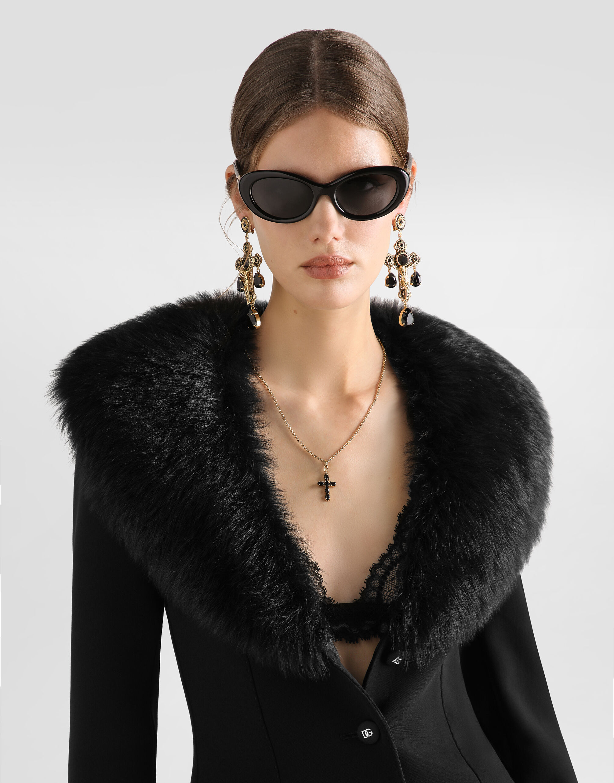Single-breasted wool jacket in Black for Women | Dolce&Gabbana® US