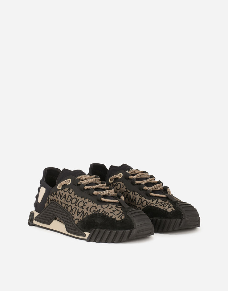 Dolce&Gabbana Printed nylon NS1 sneakers Beige CS1810AQ256