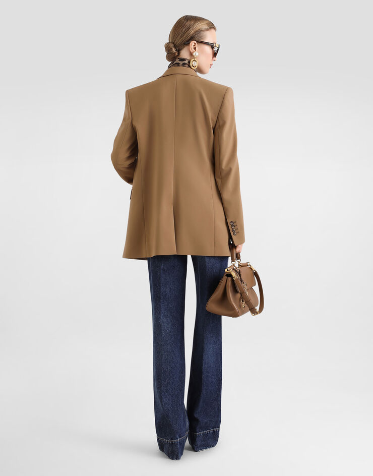 Dolce & Gabbana Jersey serafino en cachemira Bordeaux FXVFFTJBW2C