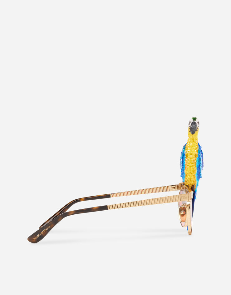 Dolce & Gabbana Tropical parrot sunglasses Gold VGTRPRVAAAA