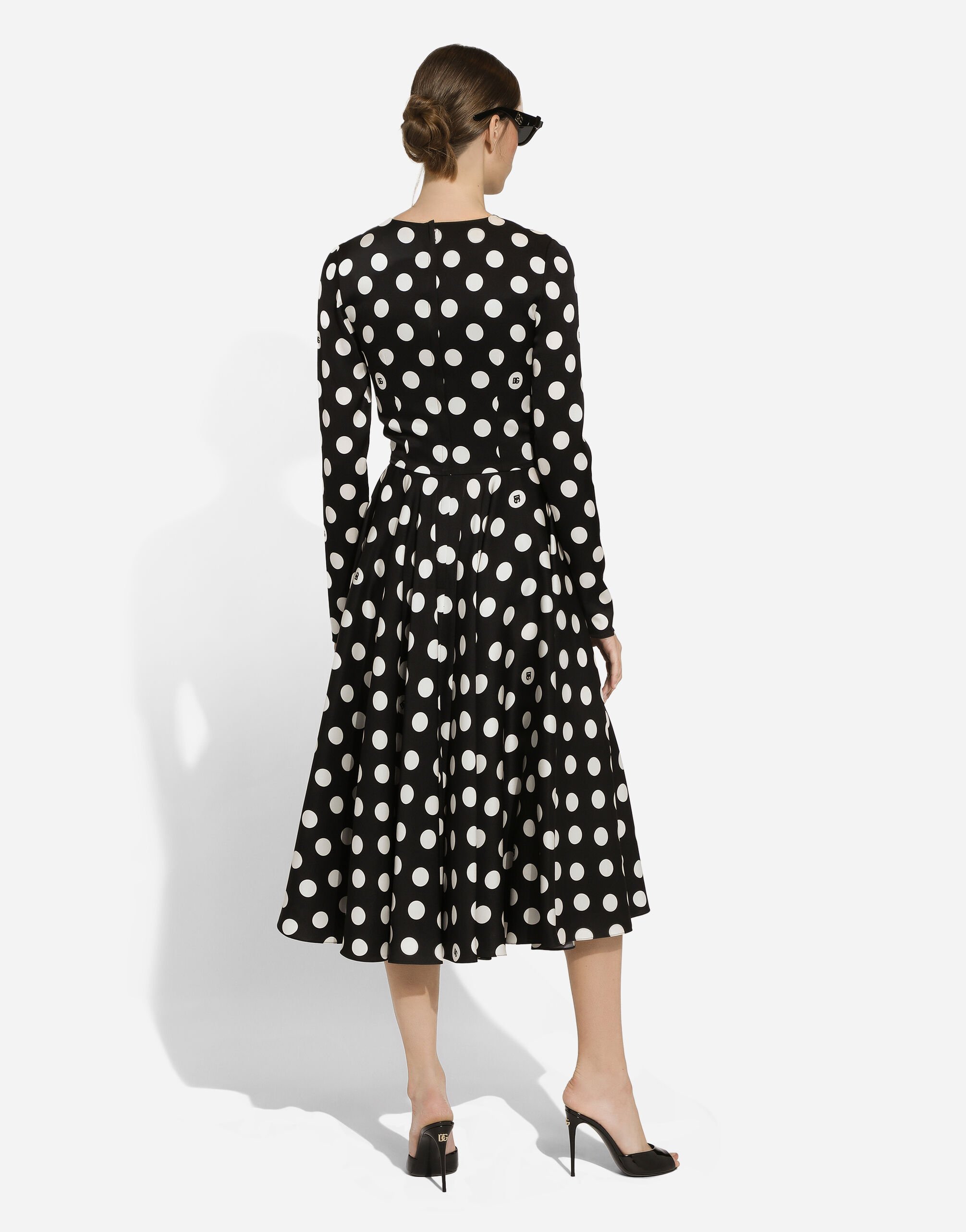Robe patineuse à pois outlet