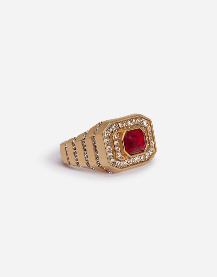 Dolce & Gabbana Rhinestone ring Red WRM1S2W1111