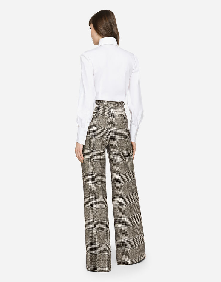 Dolce & Gabbana Flared glen plaid pants Multicolor FTCMYTFQ2M5