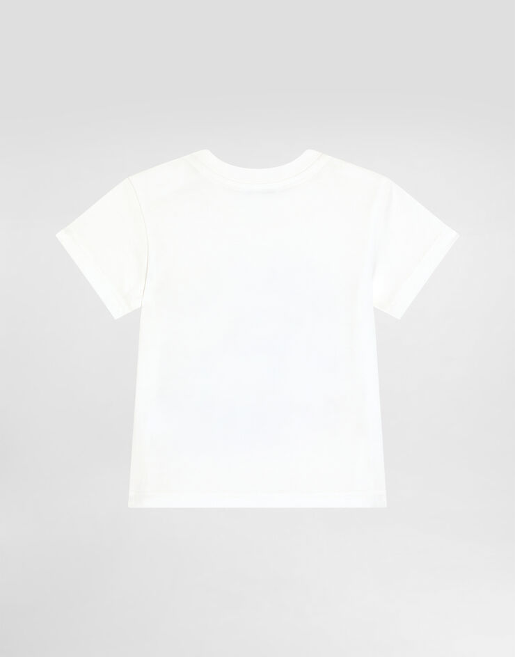 Dolce & Gabbana Футболка из джерси с логотипом Dolce&Gabbana White L1JTEYG7OIH