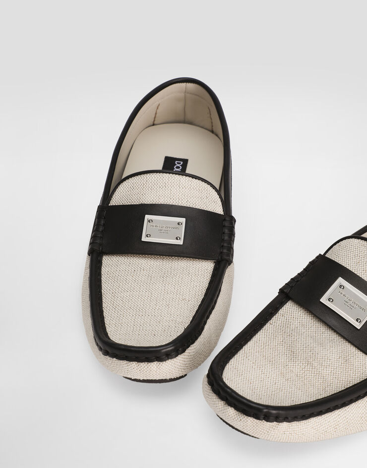 Dolce & Gabbana DG driver salt&pepper slipper Multicolor A50714A9Q93