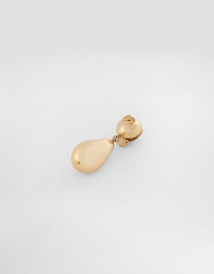 Dolce & Gabbana Orecchini pendenti a goccia con logo DG Oro WER2Y1W1111