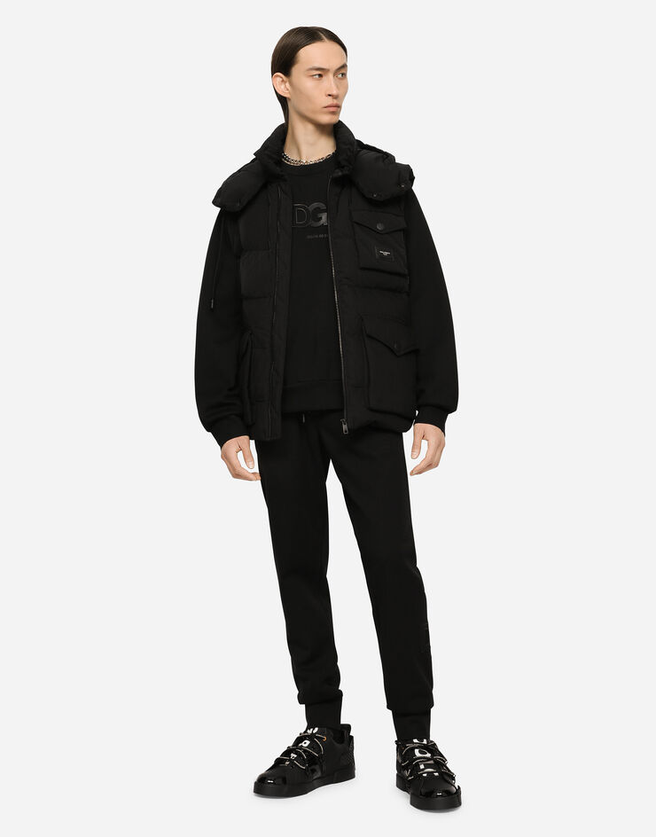 Dolce & Gabbana FELPA GIROC.MAN.LUNG ブラック G9VA5ZHU7IH