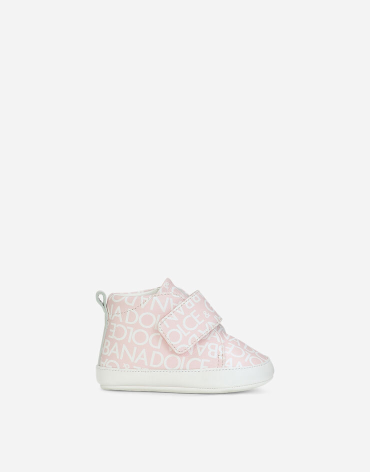 Dolce&Gabbana Sneakers mi-hautes en cuir nappa imprimé Rose DK0130AX179