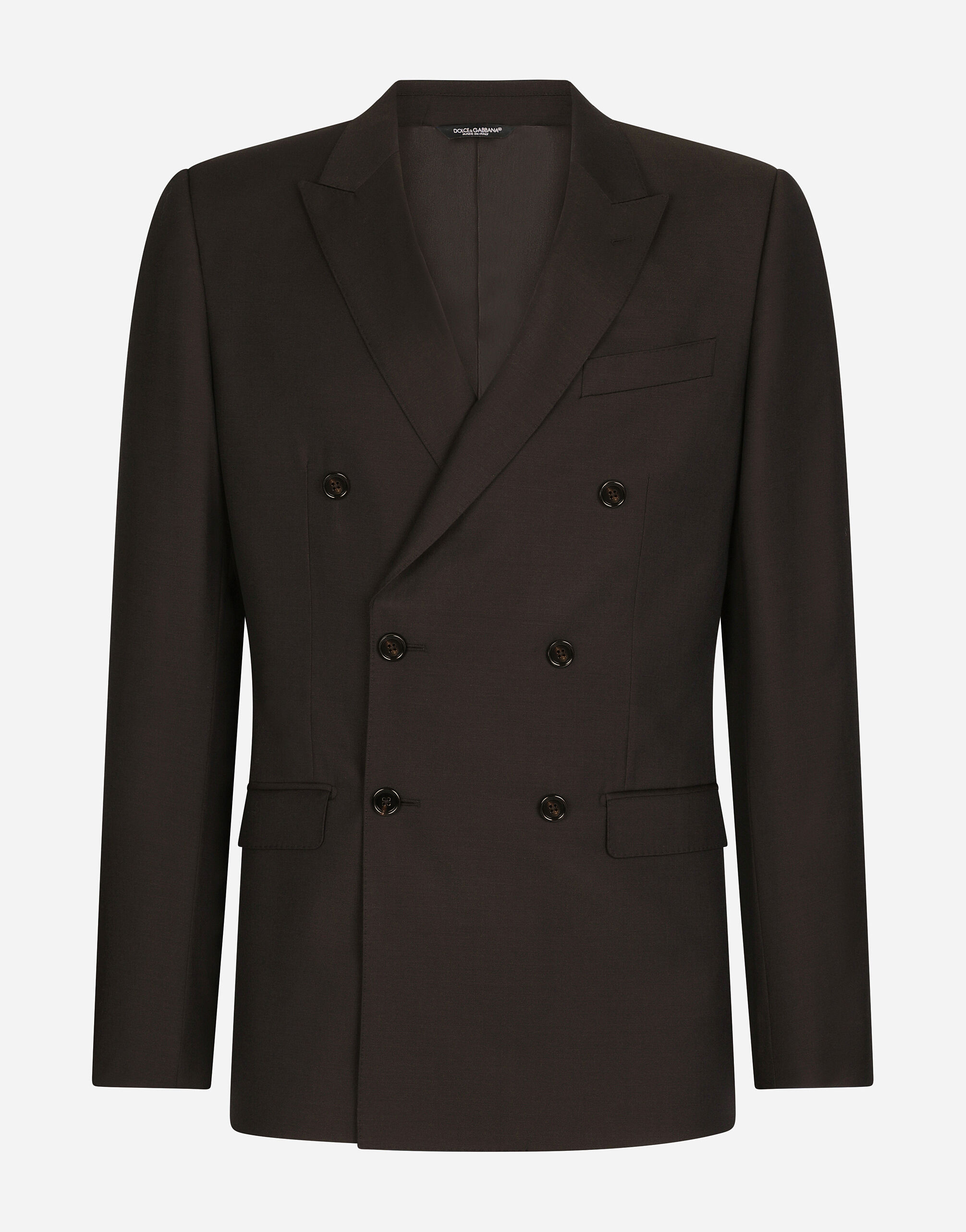 【関税＆送料込み】Dolce & Gabbana Dolce Double-Breasted Ja Double-breasted wool gabardine tuxedo coat with padded hips