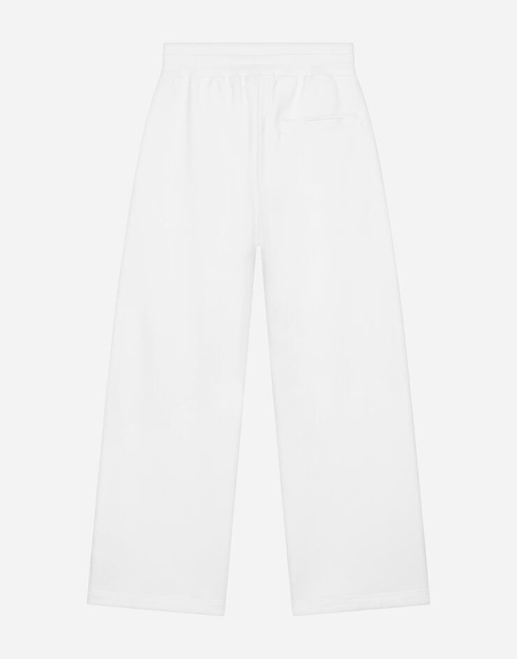 Dolce & Gabbana Jersey jogging pants with DGVIB3 logo White L7JPIXG7M7A