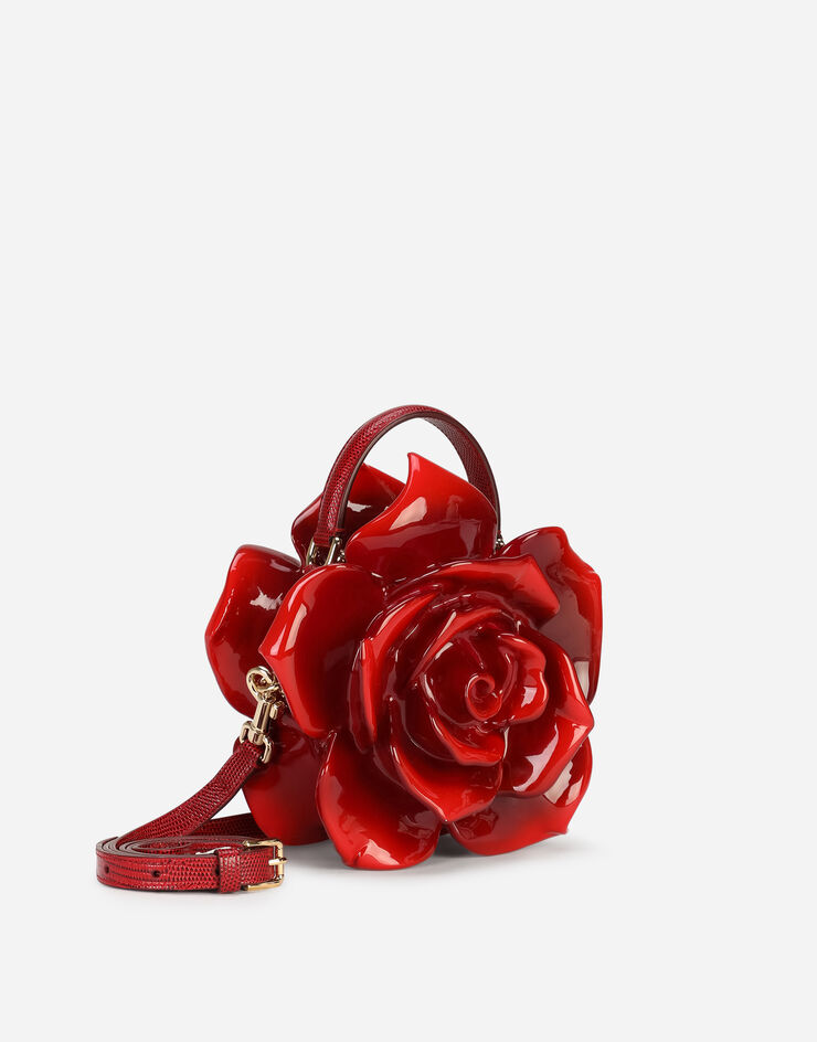 Dolce & Gabbana Rose Dolce Box bag in painted resin Red BB6935AW826