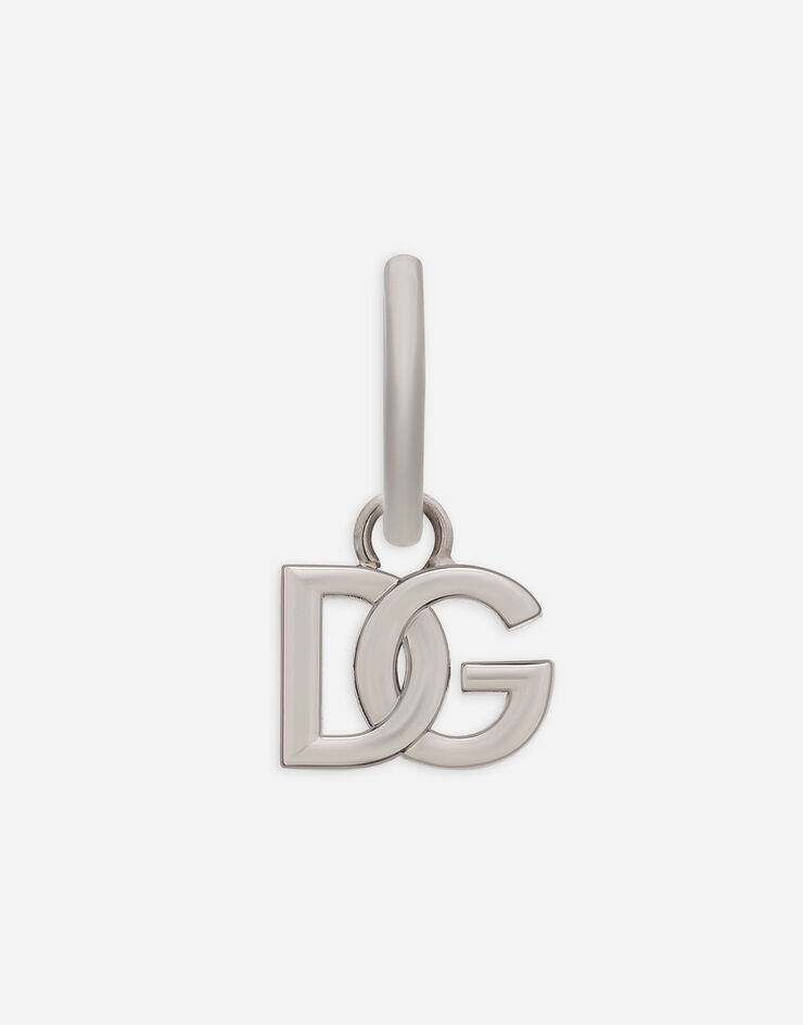 Dolce & Gabbana قرط أذن مفرد بشعار DG فضي WEO5L2W1111