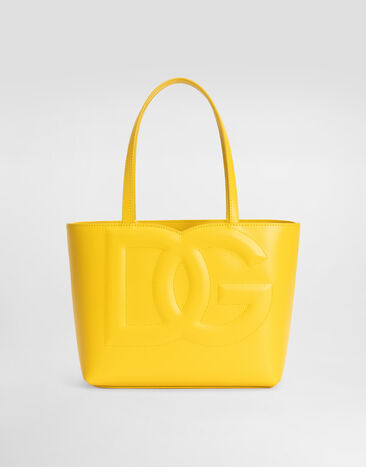 Dolce & Gabbana Small calfskin DG Logo shopper Yellow BB7337AW576