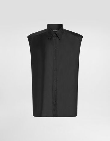 Dolce & Gabbana Silk twill shirt Black G5PF7TFU1XB