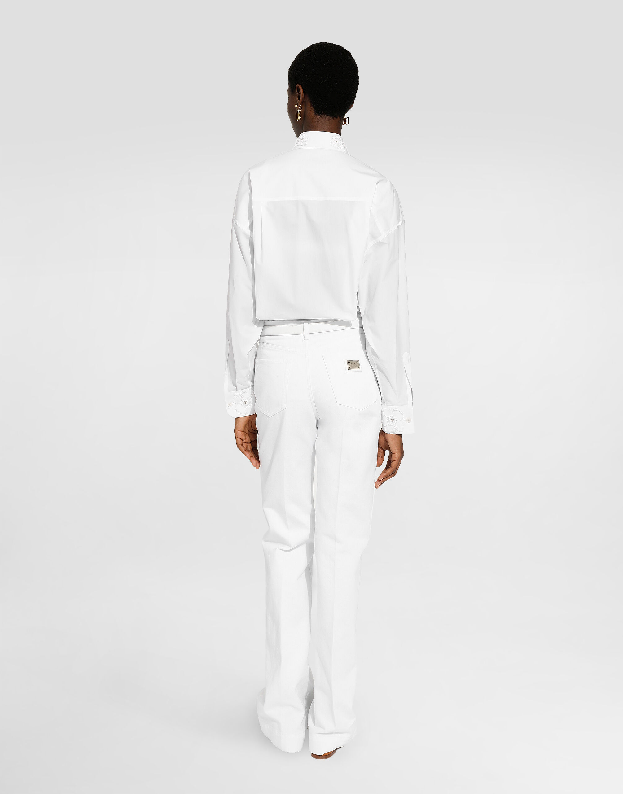 Flared denim jeans in Multicolor for Women | Dolce&Gabbana® US