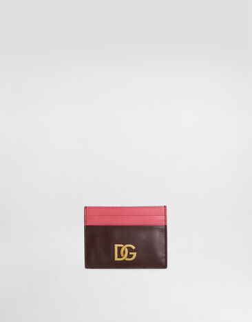 Dolce & Gabbana Calfskin card holder with DG logo Multicolor BI1211A9M75