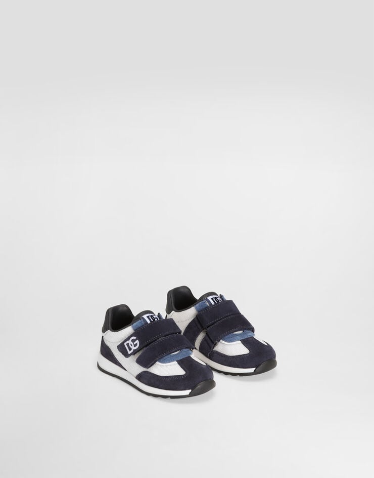 Dolce & Gabbana Sneakers DG Cushion aus Netzgewebe und Veloursleder Multicolor DN0229AY128