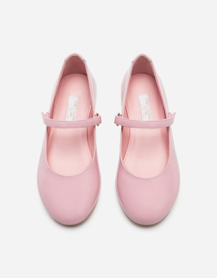 Dolce & Gabbana 漆皮玛丽珍芭蕾平底鞋 粉红色 D10699A1328