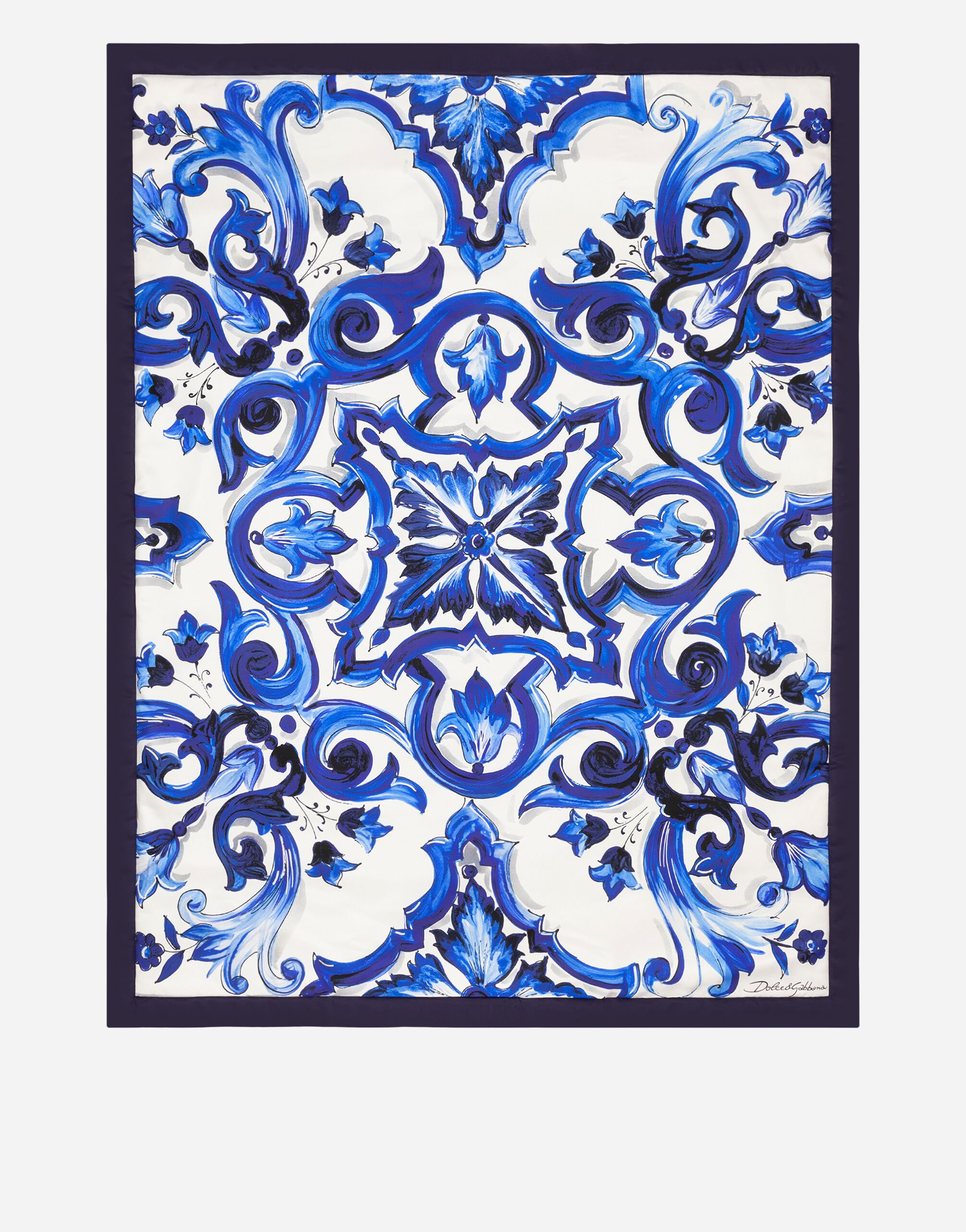 Dolce & Gabbana Silk Quilt Blanket Multicolor TCE014TCAG8