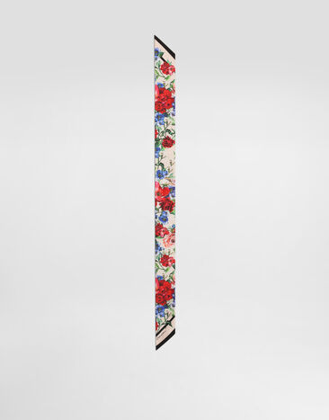 Dolce & Gabbana Floral-print twill headscarf (6x100) Print FN090RGDC5J