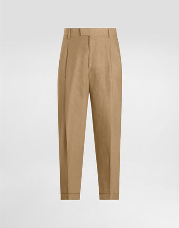Dolce & Gabbana Linen fabric pants Multicolor GP10DTFUFNV