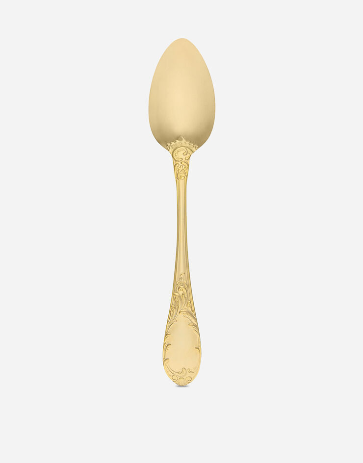 Dolce & Gabbana 24k Gold Plated Soup Spoon Multicolor TCP002TCA49
