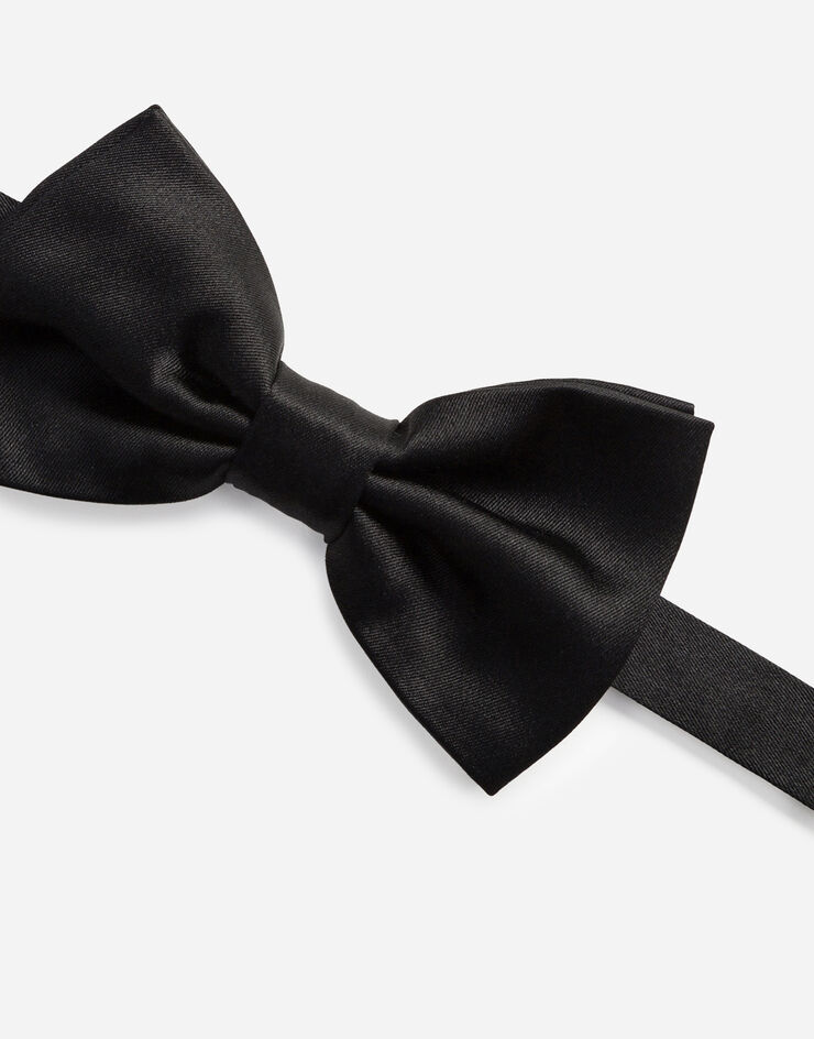 Dolce & Gabbana ربطة عنق حرير أسود GR053EG0U05
