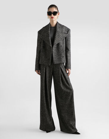 Dolce & Gabbana Striped wool trousers Multicolor FTDC7TFRZAN