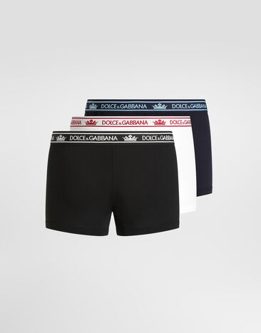 Dolce & Gabbana 스트레치 저지 복서 브리프 3팩 멀티 컬러 M9A25JON0DA