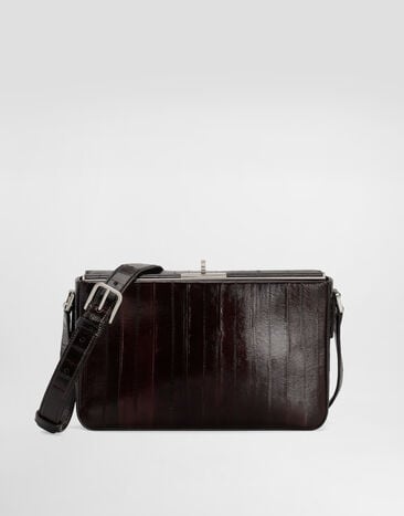 Dolce & Gabbana Marlene eel leather shoulder bag Brown BM2481A8A53