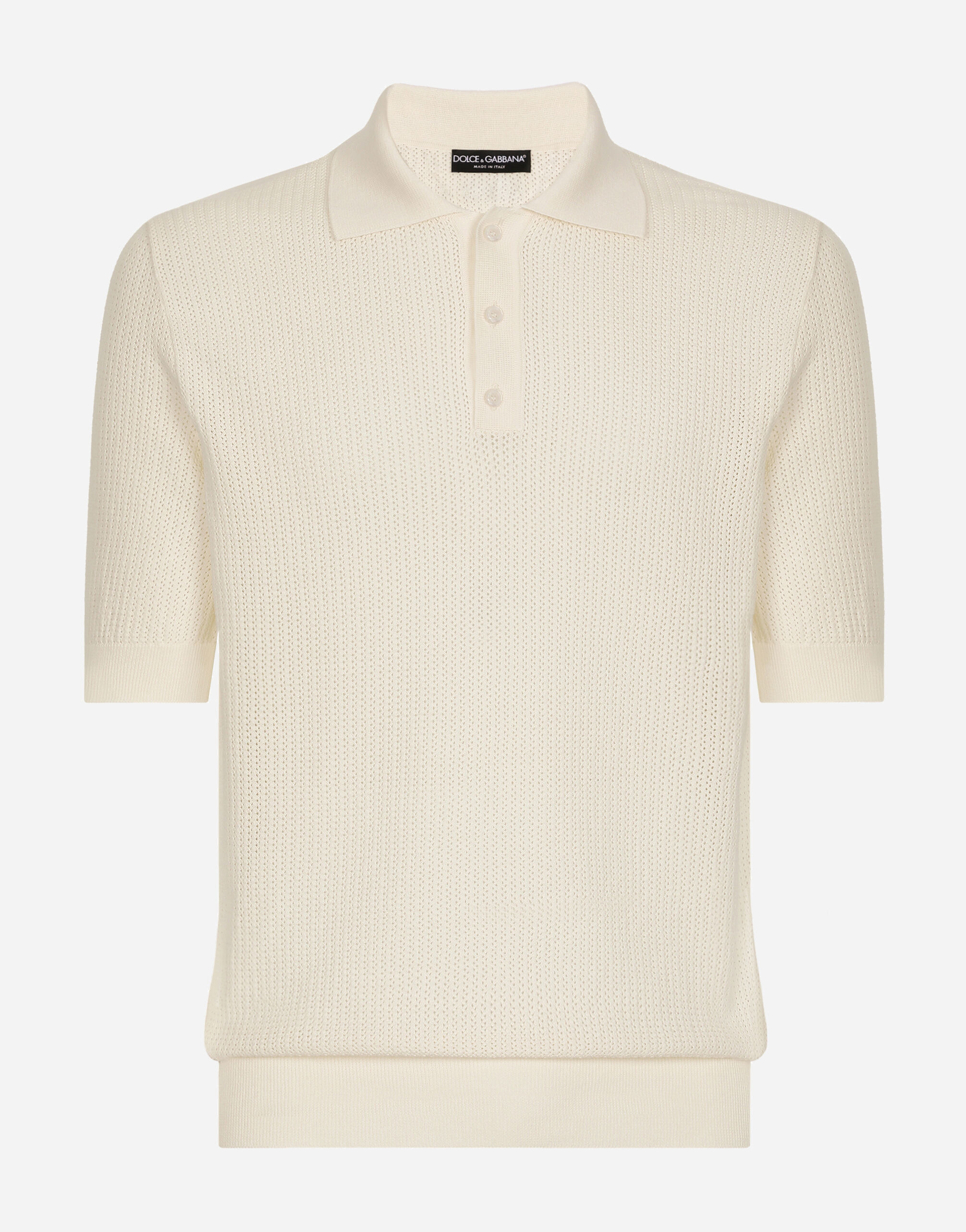 Dolce and gabbana white polo shirt discount
