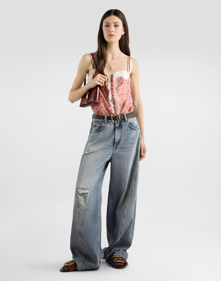 Dolce & Gabbana Denim trousers Multicolor FTDHHDG8OR6