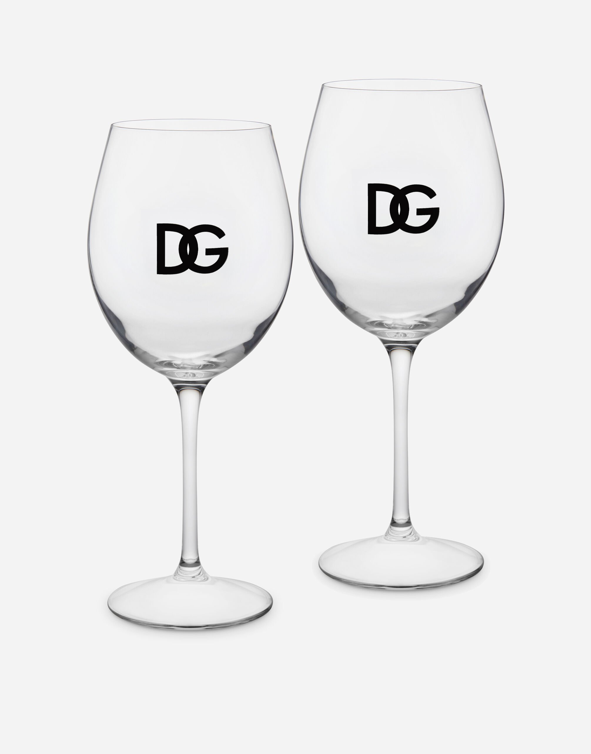 Dolce & Gabbana Set 2 Wine Glasses Multicolor TC0108TCAK2
